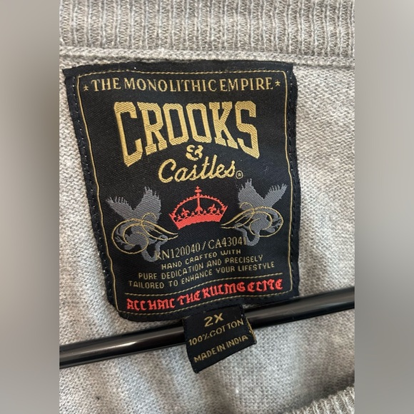Crooks & Castles 2XL Sweatshirt - Picture 3 of 5